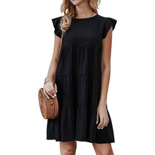 Load image into Gallery viewer, Women's Sleeveless Ruffle Sleeve Summer Dress

