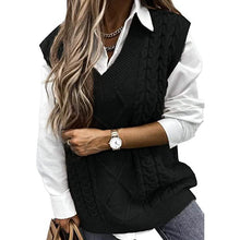 Load image into Gallery viewer, Women's Sleeveless Sweater Vest Top
