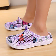 Load image into Gallery viewer, Womens Slip-On Quick Dry Water Clogs Shoes Beach Sandals Lightweight Breathable Bathroom Garden Clogs Shoes Summer Breathable Mesh Sandals Beach Footwear Anti-Slip Slippers Quick Drying Sandals
