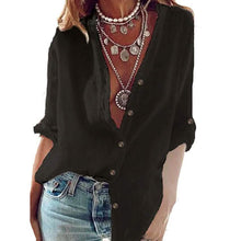 Load image into Gallery viewer, Women's Solid Colored Long Sleeve Basic Top
