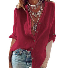 Load image into Gallery viewer, Women's Solid Colored Long Sleeve Basic Top
