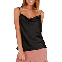 Load image into Gallery viewer, Women's Spaghetti Strap V-Neck Satin Suspender
