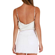 Load image into Gallery viewer, Women's Spaghetti Strap V-Neck Satin Suspender
