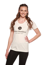 Load image into Gallery viewer, Women's Spun Bamboo Logo Bamboo Viscose/Organic Cotton T-Shirt
