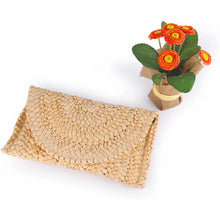 Load image into Gallery viewer, Women's Straw Clutch Purse
