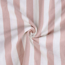Load image into Gallery viewer, Womens Stripe Short Sleeve Wrap V Neck Button Front Tie Belted Dress
