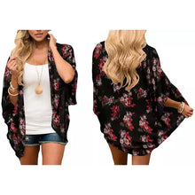Load image into Gallery viewer, Women's Summer Kimono Cardigan Cover Up in Leopard and Floral
