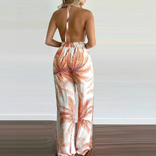 Load image into Gallery viewer, Women's Summer New Digital Printing Colorful Slit Jumpsuit
