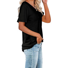 Load image into Gallery viewer, Women's Summer Short Sleeve Crew Neck Pocket Top
