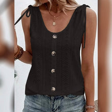 Load image into Gallery viewer, Women's Tank Top Plain Button U Neck
