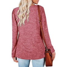Load image into Gallery viewer, Womens Tops V Neck Summer Petal Sleeve Casual Tshirts
