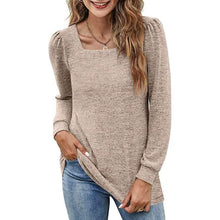 Load image into Gallery viewer, Women's Tunic Top Square Neck Puff Sleeve
