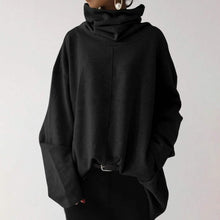 Load image into Gallery viewer, Women's Turtleneck Wide Sleeves Solid Loose Pullover Sweatshirt
