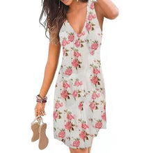 Load image into Gallery viewer, Women's V-Neck A-Line Knee Length Skirt
