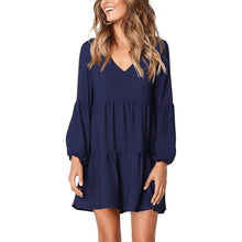 Load image into Gallery viewer, Women's V Neck Casual Loose Dress
