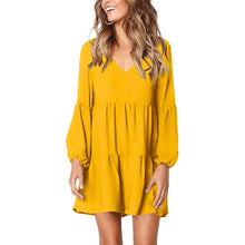 Load image into Gallery viewer, Women's V Neck Casual Loose Dress
