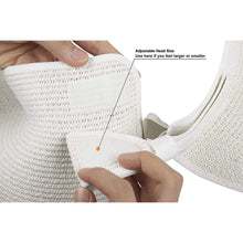 Load image into Gallery viewer, Women's Wide Brim Roll-up Straw Sun Hat Sun Visor
