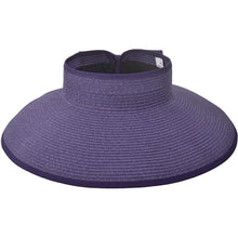 Load image into Gallery viewer, Women's Wide Brim Roll-up Straw Sun Hat Sun Visor
