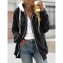 Load image into Gallery viewer, Women's Zip Fleece Hoodie Sweatshirt
