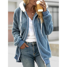 Load image into Gallery viewer, Women's Zip Fleece Hoodie Sweatshirt
