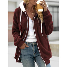 Load image into Gallery viewer, Women's Zip Fleece Hoodie Sweatshirt
