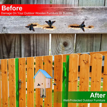 Load image into Gallery viewer, Wood Carpenter Bee Trap Outdoor Natural Pine Wood
