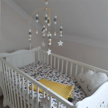 Load image into Gallery viewer, Wooden Beads Wind Chimes With Wool Balls Wooden Wind Chime Nursery Mobile Crib Bed Bell Baby Bedroom Ceiling Wooden Beads Hanging Ornament Pendant Newborn Baby Bed Hanging Wind bell Crib Tent Kids Room Decorations Ornaments
