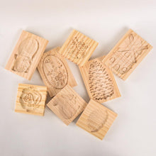 Load image into Gallery viewer, Wooden Cookie Mold Cutter Wooden Gingerbread Cookie Moulds Press 3D Cake Embossing Baking Mold Rose Flower Cutter Bakery Gadgets Cookies, Wooden Cookie Cutter, Funny Wooden Cookie Molds For Baking, Gingerbread Mold, Pine Cone Mold, Cake Mold
