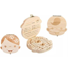 Load image into Gallery viewer, Wooden Storage Keepsake Box For Baby Teeth
