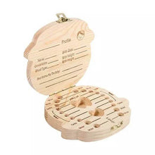 Load image into Gallery viewer, Wooden Storage Keepsake Box For Baby Teeth
