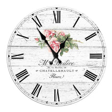 Load image into Gallery viewer, Wooden Wall Clock 10 Inch Silent Non Ticking Quartz Wall Clock 10 Inch Silent Non-Ticking Wooden Wall Clocks Battery Operated Country Retro Rustic Style Decorative for Living Room Kitchen  Retro Fashion Wood Wall Clock Decorative for Living Room Kitchen
