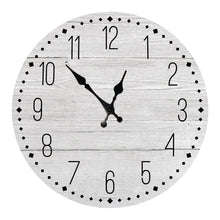 Load image into Gallery viewer, Wooden Wall Clock 10 Inch Silent Non Ticking Quartz Wall Clock 10 Inch Silent Non-Ticking Wooden Wall Clocks Battery Operated Country Retro Rustic Style Decorative for Living Room Kitchen  Retro Fashion Wood Wall Clock Decorative for Living Room Kitchen

