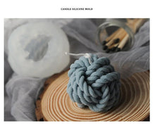 Load image into Gallery viewer, Woolen Candle Silicone Molds Candle Silicone Molds 3D Candle Molds Woolen Ball Mold And Knot Mold Ball Of Yarn Design Mold For Candle Making And Making Soap Wax Mold Woolen Ball Design Handmade Candle Scented Candle Wax Mold Home Decor
