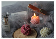 Load image into Gallery viewer, Woolen Candle Silicone Molds Candle Silicone Molds 3D Candle Molds Woolen Ball Mold And Knot Mold Ball Of Yarn Design Mold For Candle Making And Making Soap Wax Mold Woolen Ball Design Handmade Candle Scented Candle Wax Mold Home Decor

