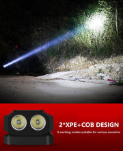 Load image into Gallery viewer, Work Light Rechargeable LED Camping Waterpoof Portable Multifunctional Adjustable USB Light Hanging Hook&amp; Magnetic Base Flashlight For Hurricane Camping Hiking Riding Fishing Jogging Household
