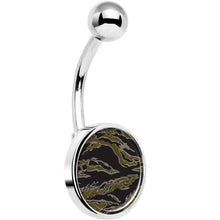 Load image into Gallery viewer, Tiger Camo Print Belly Ring
