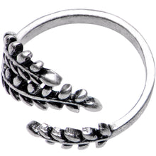 Load image into Gallery viewer, Silver Plated Olive Branch Toe Ring
