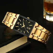 Load image into Gallery viewer, WWOOR Luxus Men Fashion Square Date Watch

