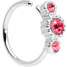 Load image into Gallery viewer, 20G 5/16 Pink CZ Fashion Fusion Seamless Circular Ring
