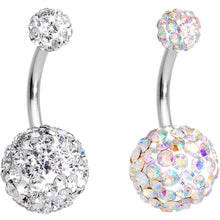 Load image into Gallery viewer, Multi Color Gem Candy Cluster Belly Ring Set of 5
