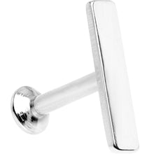 Load image into Gallery viewer, 1/4 9mm Steel Rectangle Internal Thread Daith Cartilage Tragus
