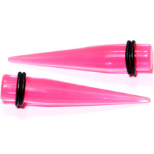 Load image into Gallery viewer, 9 Piece Pink Acrylic Ear Stretching Kit Set of 2
