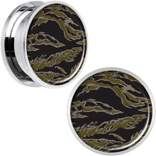 Load image into Gallery viewer, Tiger Camo Print Steel Screw Fit Plug Set 20mm
