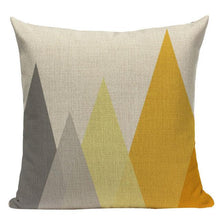 Load image into Gallery viewer, Yellow Pillow Covers Nordic Geometric Cushion Pillow Covers White Pillowcase Geometric Cushion Case Decoration Home Room Pillow Case
