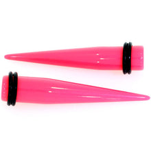 Load image into Gallery viewer, 14G to 00G 18 Piece Ear Stretching Kit in Pink Acrylic Set
