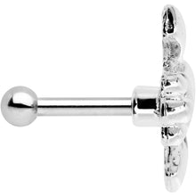 Load image into Gallery viewer, 16G 1/4 Silver Tone Sacred Heart Tragus Cartilage Earring
