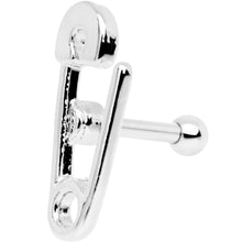 Load image into Gallery viewer, 16G Open Safety Pin Tragus Cartilage Earring
