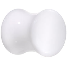 Load image into Gallery viewer, White UV Acrylic Saddle Plug Set 4mm to 25mm
