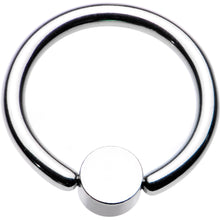Load image into Gallery viewer, 14G 3/8 Aqua Faux Opal 4mm Disc BCR Captive Ring
