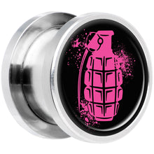 Load image into Gallery viewer, Pink Grenade Steel Screw Fit Plug Set 1/2
